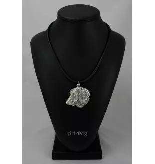 Teckel à poil dur, Chien-saucisse IV - Collier de chien dans une boîte cadeau, médaillon argenté pour fan de chien, pendentif remarquable de la marque Art-Dog