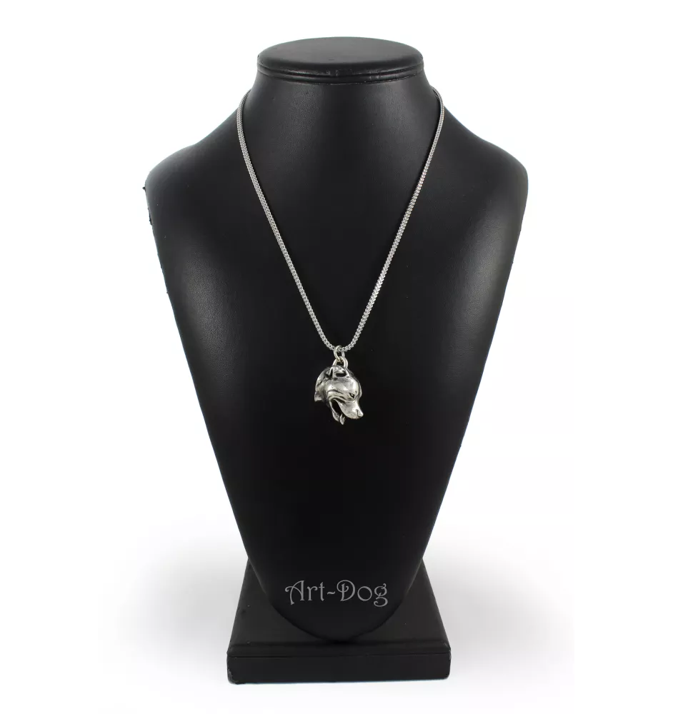 Staffordshire Bull Terrier, Staffy - necklace with a dog, dog pendant on a silver chain, unique jewelry from the Art-Dog brand