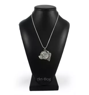 Staffordshire Bull Terrier, Staffy III - necklace with a dog, dog pendant on a silver chain, unique jewelry from the Art-Dog brand