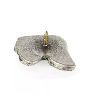 Teckel à poil dur, Chien-saucisse I  - Broche chien argentée, épingle élégante, décoration de revers de veste par la marque Art-Dog