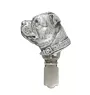 Staffordshire Bull Terrier, Staffy - brooch with a clip, holder for a start number, silver-plated dog show pin from the Art-Dog brand