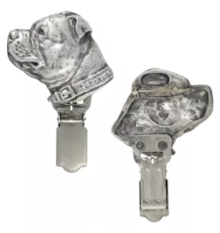 Staffordshire Bull Terrier clipring posrebrzany w pudełku Art-Dog