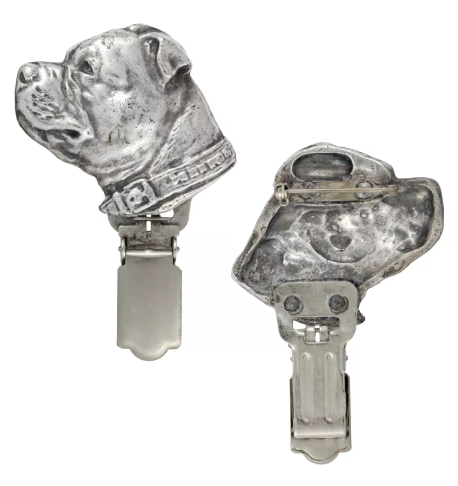 Staffordshire Bull Terrier clipring posrebrzany w pudełku Art-Dog