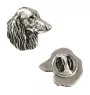 Teckel à poil dur, Chien-saucisse V  - Broche chien argentée, épingle élégante, décoration de revers de veste par la marque Art-Dog