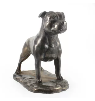 Staffordshire Bull Terrier, Staffie - une statuette exclusive de chien, une décoration intérieure de luxe, une édition limitée de figurines de la marque Art-Dog