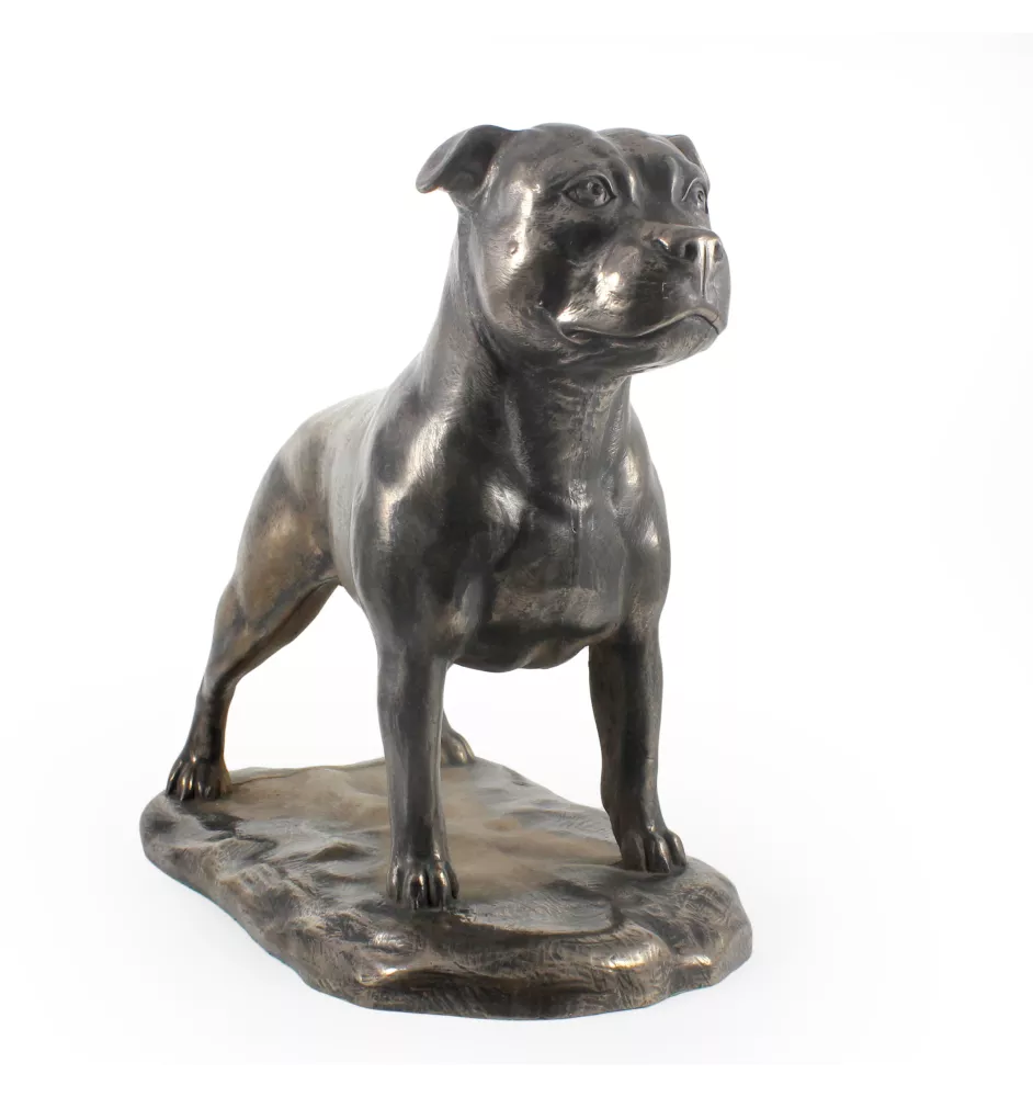 Staffordshire Bull Terrier, Staffy - exclusive dog figurine, luxury interior decoration, limited edition figures from the Art-Dog brand