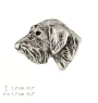 Dachshund Wire-haired, Wiener dog, Badger dog II - Dog brooch in a gift box, elegant pin, lapel pin for Art-Dog brand jacket
