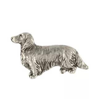 Teckel à poil dur, Chien-saucisse III - Broche de chien dans un coffret cadeau, épingle élégante, épingle de revers pour la veste de la marque Art-Dog