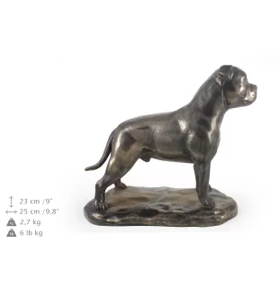 Staffordshire Bull Terrier, Staffie - une statuette exclusive de chien, une décoration intérieure de luxe, une édition limitée de figurines de la marque Art-Dog