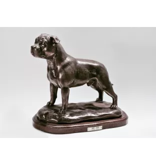 Staffordshire Bull Terrier, Staffie - une statuette exclusive de chien, une décoration intérieure de luxe, une édition limitée de figurines de la marque Art-Dog