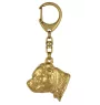 Staffordshire Bull Terrier, Staffy II - keychain and necklace with a dog in a box, high-quality gold-plated product, Art-Dog brand