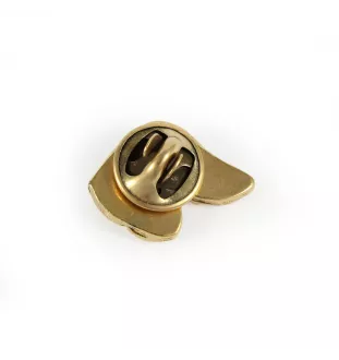 Dachshund Rauhhaar, Dackel, Teckel I - Hundebrosche in dekorativer Box, elegante vergoldete Anstecknadel, Jackenbrosche der Marke Art-Dog