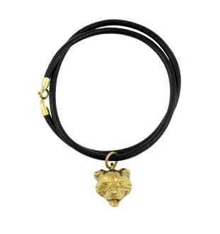 Staffordshire Bull Terrier, Staffordshire Bullterrier - Schlüsselanhänger und Halskette mit Hund in einer Box, vergoldetes Produkt von hoher Qualität, Marke Art-Dog