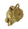 Staffordshire Bull Terrier, Staffy - keychain and necklace with a dog in a box, high-quality gold-plated product, Art-Dog brand
