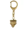 Staffordshire Bull Terrier, Staffy - keychain and necklace with a dog in a box, high-quality gold-plated product, Art-Dog brand