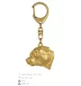 Staffordshire Bull Terrier, Staffy III - keychain and necklace with a dog in a box, high-quality gold-plated product, Art-Dog brand