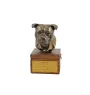 Staffordshire Bull Terrier, Staffordshire Bullterrier I - Eine Ascheurne für Hunde mit einer Statuette, eine kleine Urne für Hunde, eine personalisierte Urne mit dem Porträt eines Hundes von der Marke