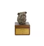Staffordshire Bull Terrier, Staffy - urn for dog ashes with a statuette, small urn for a dog, personalized urn with a bust of a dog by Art-Dog brand