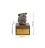 Staffordshire Bull Terrier, Staffy - urn for dog ashes with a statuette, small urn for a dog, personalized urn with a bust of a dog by Art-Dog brand