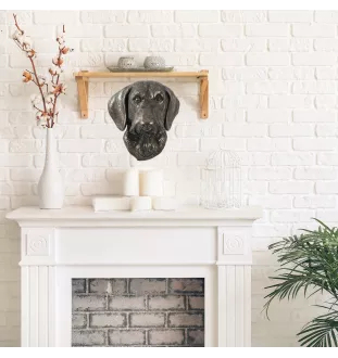 Dachshund Rauhhaar, Dackel, Teckel III - Hundestatue, hängende Büste, einzigartige Dekoration für Hundeliebhaber der Marke Art-Dog