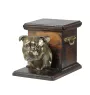 Staffordshire Bull Terrier, Staffie - urne pour les cendres d'un chien avec une statuette, une urne élégante pour chien, une urne exceptionnelle avec un buste de chien de la marque Art-Dog