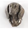 Teckel à poil dur, Chien-saucisse II - Statue de chien, buste suspendu, décoration unique pour les amoureux des chiens par la marque Art-Dog