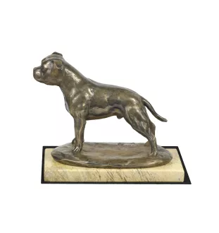 Staffordshire Bull Terrier, Staffy III - dog figurine, dog silhouette figurine, trophy for Art-Dog dog show exhibition
