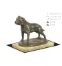 Staffordshire Bull Terrier, Staffy III - dog figurine, dog silhouette figurine, trophy for Art-Dog dog show exhibition