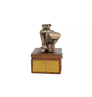 Staffordshire Bull Terrier urny na pudełku czarne Art-Dog