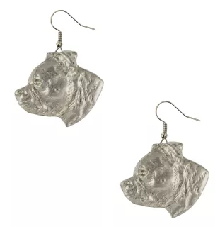 Staffordshire Bull Terrier, Staffordshire Bullterrier - Hängende Ohrringe mit Hunden, entzückender Schmuck für Hunde-Mama, Geschenk für Mädchen von der Marke Art-Dog