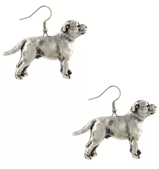 Staffordshire Bull Terrier, Staffie II - boucles d'oreilles pendantes avec des chiens, bijoux charmants pour maman de chien, cadeau pour fille de la marque Art-Dog