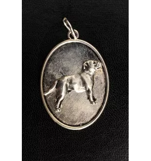 Staffordshire Bull Terrier, Staffy II - necklace with a dog, pendant for a dog mom, unique jewelry from the Art-Dog brand