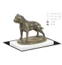 Staffordshire Bull Terrier statuetka na białym drewnie Art-Dog