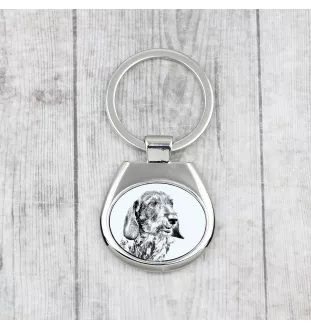 Dachshund Wire-haired, Wiener dog, Badger dog I - keychain with a dog, keychain with a print, personalized pendant from the Art-Dog brand