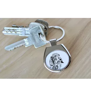 Dachshund Wire-haired, Wiener dog, Badger dog I - keychain with a dog, keychain with a print, personalized pendant from the Art-Dog brand