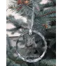 Tervueren Belgian Shepherd Dog, Tervueren Belgian Sheepdog - crystal bauble with a photo, dog photo in crystal, personalized Christmas tree ornament by Art-Dog brand