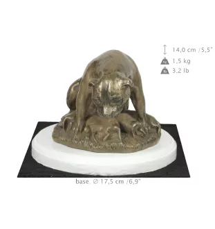 Staffordshire Bull Terrier statuetka na białym drewnie Art-Dog