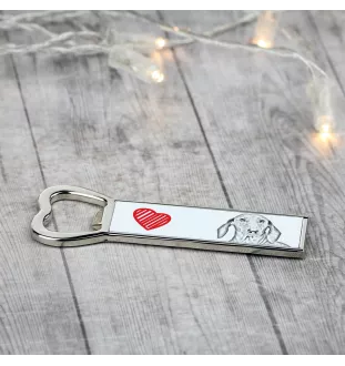 Dachshund Wire-haired, Wiener dog, Badger dog - bottle opener with a dog, personalized fridge opener, unique gift for a man by Art-Dog brand