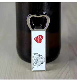 Dachshund Wire-haired, Wiener dog, Badger dog - bottle opener with a dog, personalized fridge opener, unique gift for a man by Art-Dog brand