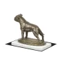 Staffordshire Bull Terrier, Staffy III - dog figurine, statue on white marble, trophy for Art-Dog dog show exhibition