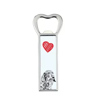 Dachshund Rauhhaar, Dackel, Teckel I - Flaschenöffner mit Hund, personalisierter Flaschenöffner für den Kühlschrank, ein einzigartiges Geschenk für Männer von der Marke Art-Dog