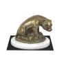 Staffordshire Bull Terrier, Staffie I - une statuette de chien, une figurine en marbre blanc, un trophée pour l'exposition de chiens de la marque Art-Dog