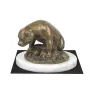 Staffordshire Bull Terrier, Staffy I - dog figurine, statue on white marble, trophy for Art-Dog dog show exhibition