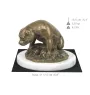 Staffordshire Bull Terrier, Staffordshire Bullterrier I - Hundestatue, Figur auf weißem Marmor, Trophäe für die Art-Dog-Hundeaustellung