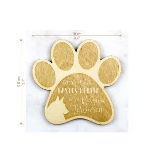 Tervueren Belgischer Schäferhund - Tasse Untersetzer, graviert Untersetzer mit Hund, Geschenk für Hundeliebhaber von Art-Dog Marke