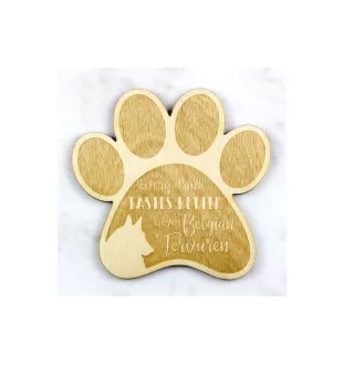 Tervueren Belgischer Schäferhund - Tasse Untersetzer, graviert Untersetzer mit Hund, Geschenk für Hundeliebhaber von Art-Dog Marke