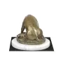 Staffordshire Bull Terrier, Staffie II - une statuette de chien, une figurine en marbre blanc, un trophée pour l'exposition de chiens de la marque Art-Dog