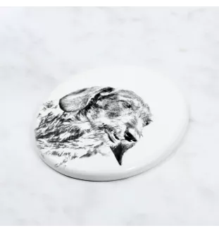 Dachshund Rauhhaar, Dackel, Teckel I - Gedenktafel mit einem Foto eines Hundes, Grabplatte mit Druck, personalisierte ovale Platte der Marke Art-Dog