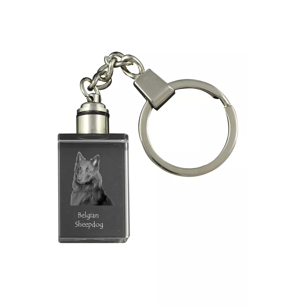 Tervueren Owczarek belgijski brelok kryształowy z psem Art-Dog