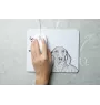 Teckel à poil dur, Chien-saucisse - tapis de souris personnalisé avec impression, tapis de souris personnalisé avec chien, accessoire unique pour employé de bureau de la marque Art-Dog